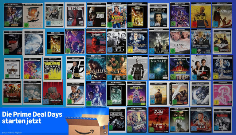 Tausende Filme reduziert: Die 100 beliebtesten 4K Ultra HD Blu-rays (Prime Deal Days)