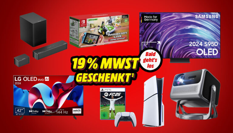 19% Mehrwertsteuer geschenkt: Große Rabatt-Aktion bei Media Markt und Saturn startet heute