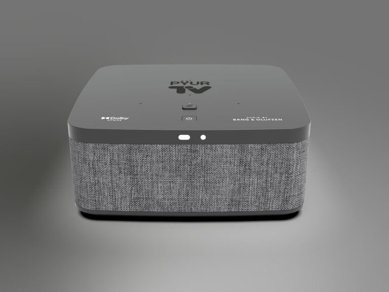 Pyur TV-Soundbox: Hybrid aus Set-Top-Box und Lautsprecher fürs Heimkino