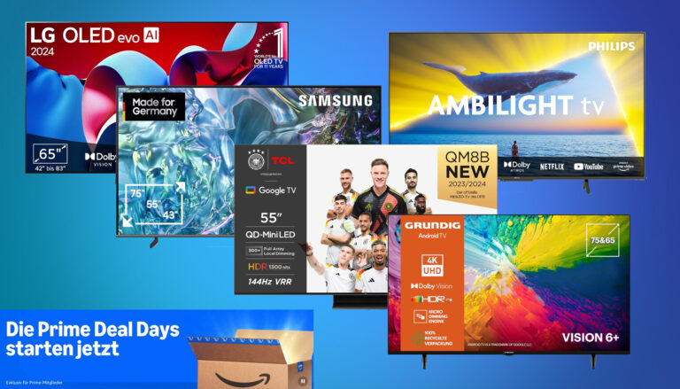Top 50 Auswahl: Reduzierte 4K, OLED, QLED & Mini-LED Fernseher (Prime Deal Days)