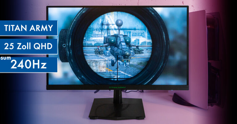 Test Titan Army P2510S: Günstiger QHD-Gaming-Monitor mit 240Hz überzeugt im Test