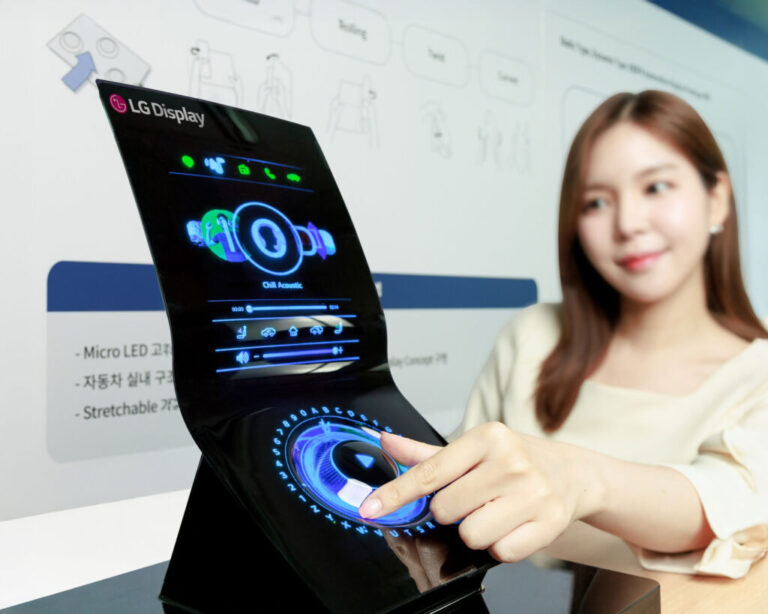 LG Display zeigt Micro-LED-Display, das sich transformieren kann