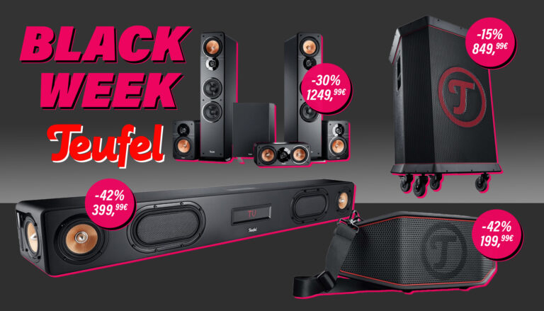TEUFEL: Alle Angebote der Audio-Spezialisten zur Black Week sortiert nach Ersparnis