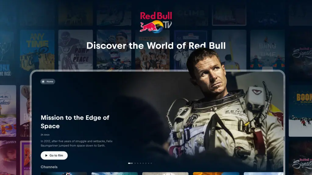 Red Bull TV steht als App für diverse Systeme stramm.