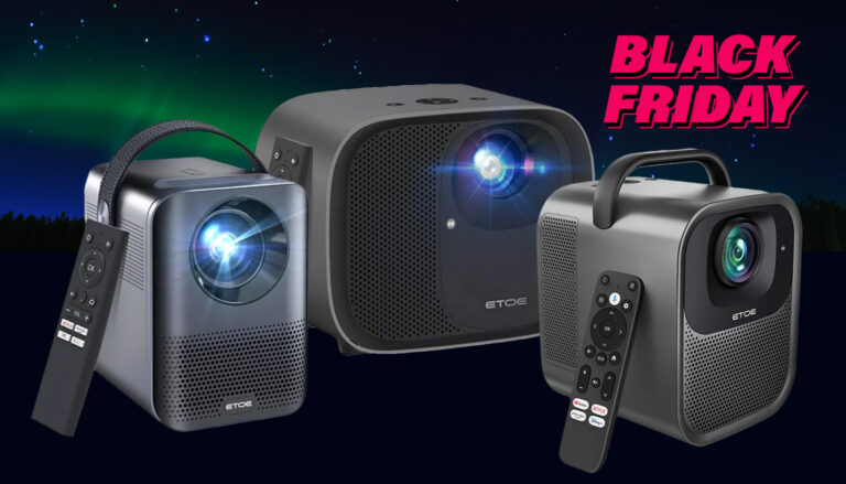 Mobile Heimkino-Beamer von ETOE mit zusätzlichem Rabatt zur Black Friday-Week