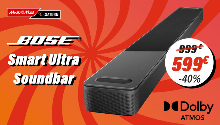 BOSE Smart Ultra Dolby Atmos Soundbar für nur 599 Euro: Neuer Bestpreis auf mediamarkt.de