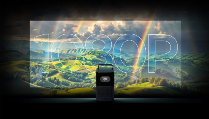Der TCL Projector A1 wartet mit Google TV auf.