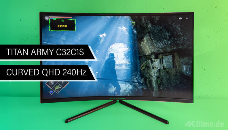 Test des Titan Army C32C1S: Günstiger 32 Zoll Curved-Gaming-Monitor mit 240Hz