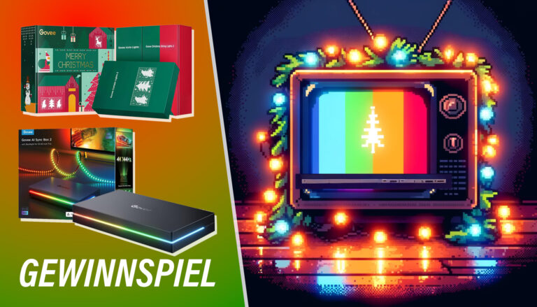 Gewinnspiel: Govee TV-Hintergrundbeleuchtung mit 8K-HDMI 2.1-Box + Weihnachtslichter-Set!