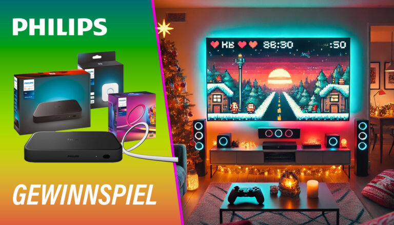 Gewinnspiel: Wir verlosen ein Philips Hue Play HDMI Sync Box 8K-Set