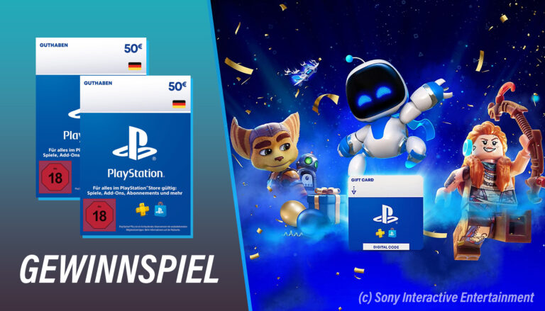 Gewinnspiel: Wir verlosen zwei 50 Euro Playstation Guthabenkarten (Code)