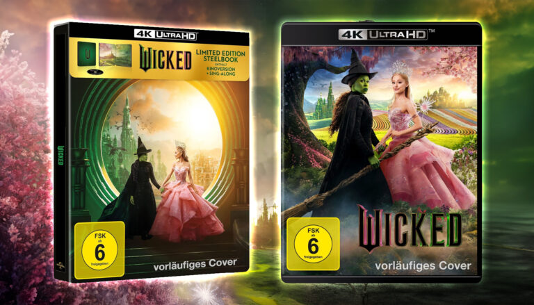 „Wicked“ ab sofort als 4K UHD Blu-ray als Standard- und Steelbook-Variante vorbestellbar