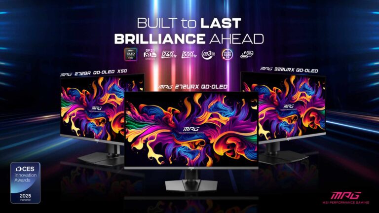 QD-OLED auf der CES 2025: MSI bringt neue Gaming-Monitore mit bis zu 500 Hz