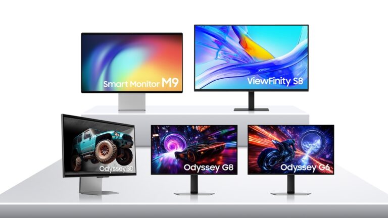 Samsung auf der CES 2025: Fünf neue Monitore starten – einer davon mit brillenlosem 3D!