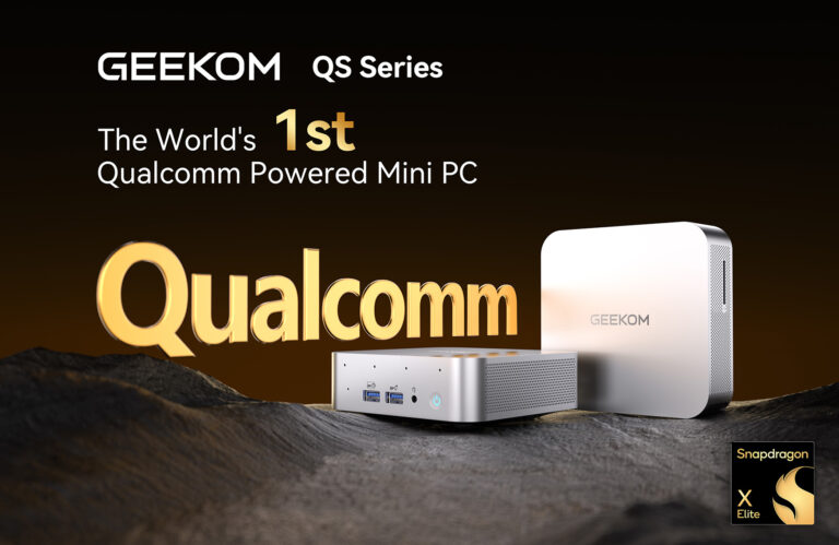 Geekom stellt weltweit ersten Mini-PC mit Qualcomm-CPU (QS1) und neue AMD-Modelle (A6 & A9 Max) vor