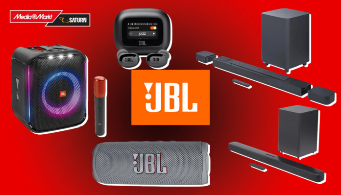 Satte Rabatte auf Soundbars, Kopfhörer, Bluetooth-Lautsprecher und Partyboxen von JBL