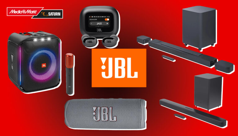 Bis zu 39 Prozent Rabatt auf Soundbars, Kopfhörer & Bluetooth-Lautsprecher von JBL