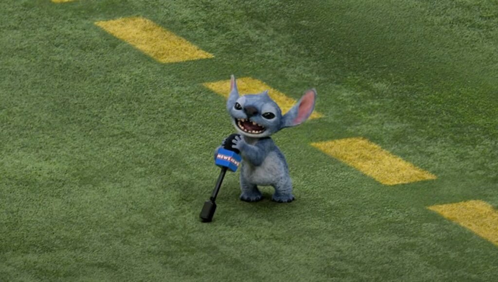"Lilo & Stitch" hat sich zur Super Bowl 2025 wieder gezeigt.
