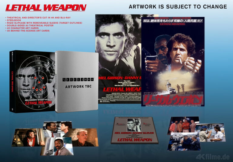 Action-Klassiker „Lethal Weapon“ erscheint auf 4K Ultra HD Blu-ray (Collectors Edition Steelbook)