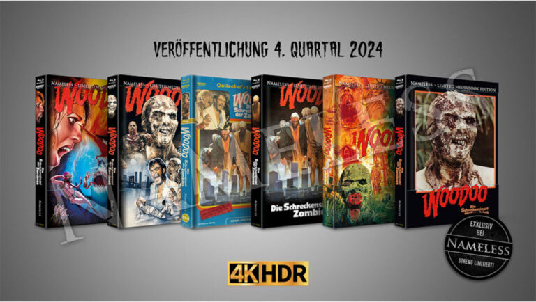 Streng limitiert: Woodoo – Die Schreckensinsel der Zombies im 4K UHD Blu-ray Mediabook