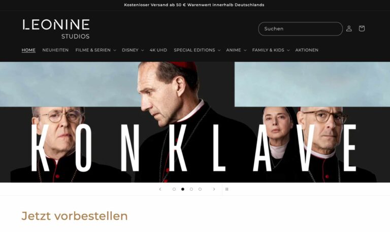 Leonine Studios eröffnen eigenen Shop für Blu-rays, 4K Ultra HD Blu-rays und Special Editions
