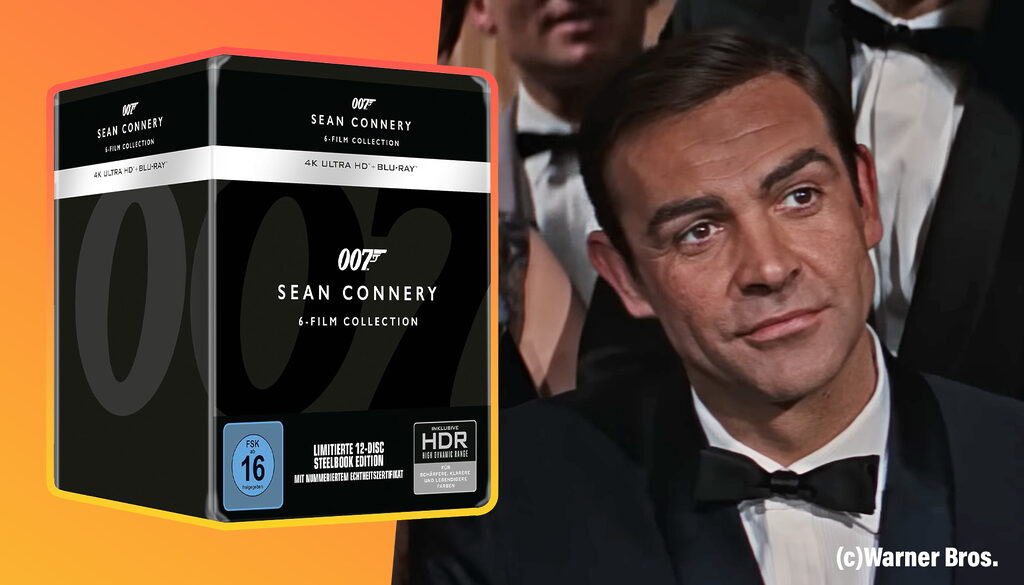 Jetzt die "James Bond: Jean Connery Limited Steelbook Collection" auf 4K UHD Blu-ray vorbestellen!