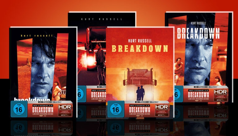 Kurt Russells „Breakdown“ jetzt in streng limitierten 4K Ultra HD Blu-ray Mediabooks vorbestellen!