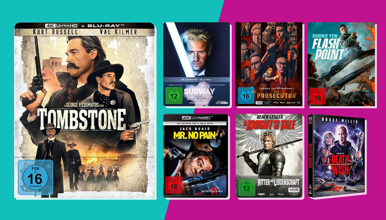 Neue Film-Vorbesteller auf 4K Ultra HD Blu-ray: Ritter aus Leidenschaft, Subway, Tombstone…