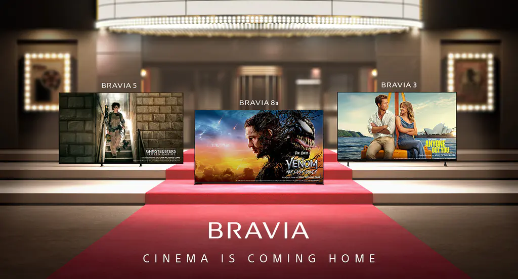 Das sind die neuen TV-Modelle 2025 von Sony: Der Bravia 8 II QD-OLED TV, Bravia 5 Mini-LED-TV und Bravia 3 LED-TV.