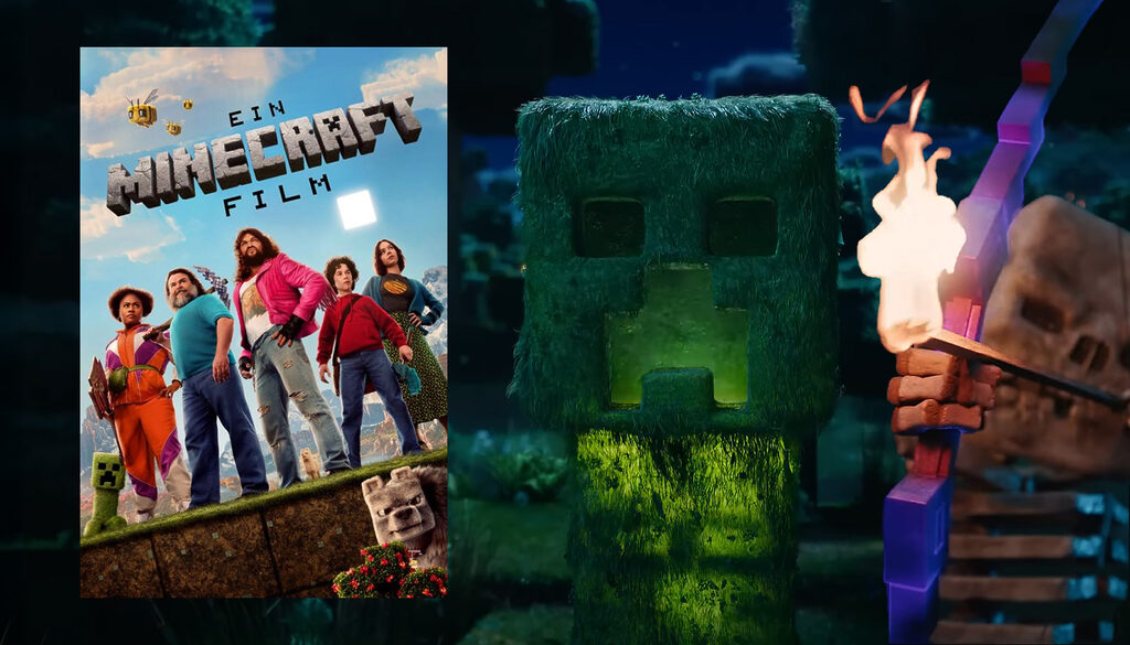 "Ein Minecraft Film" mit Jack Black und Jason Momoa stürmt die Stremaing-Charts.