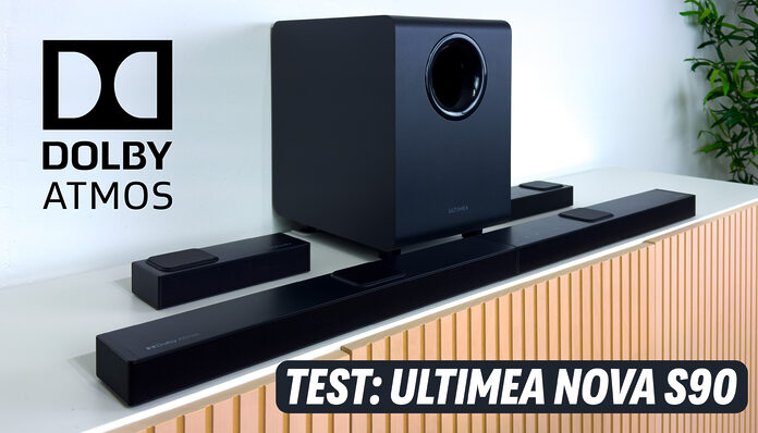 Im Test: Die Ultimea Nova S90 7.1.4 Dolby Atmos Soundbar mit drahtlosem Subwoofer und Rear-Lautsprecher