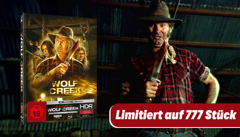 Horror-Klassiker „Wolf Creek“ erscheit als 4K Blu-ray Mediabook mit Dolby Atmos – limitiert auf 777 Exemplare