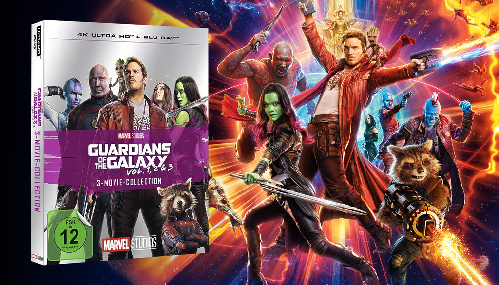 Guardians of the Galaxy erscheint in einer 3-Movie-Collection auf 4K Blu-ray: Termin: 08. August 2025