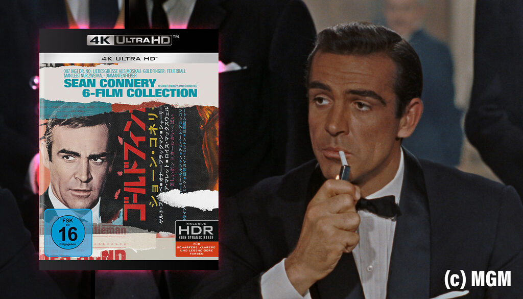 Die "James Bond Sean Connery 6-Film-Collection" auf 4K Blu-ray erscheint auch in einer günstigeren Standard-Variante!
