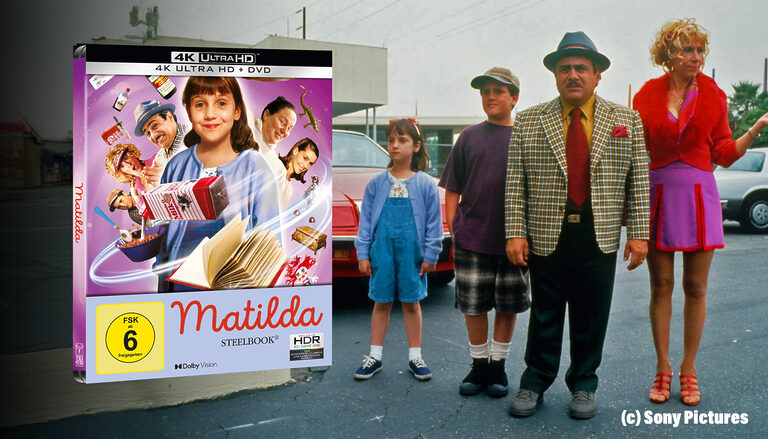Feelgood-Klassiker „Matilda“ erscheint im limitierten 4K Blu-ray Steelbook
