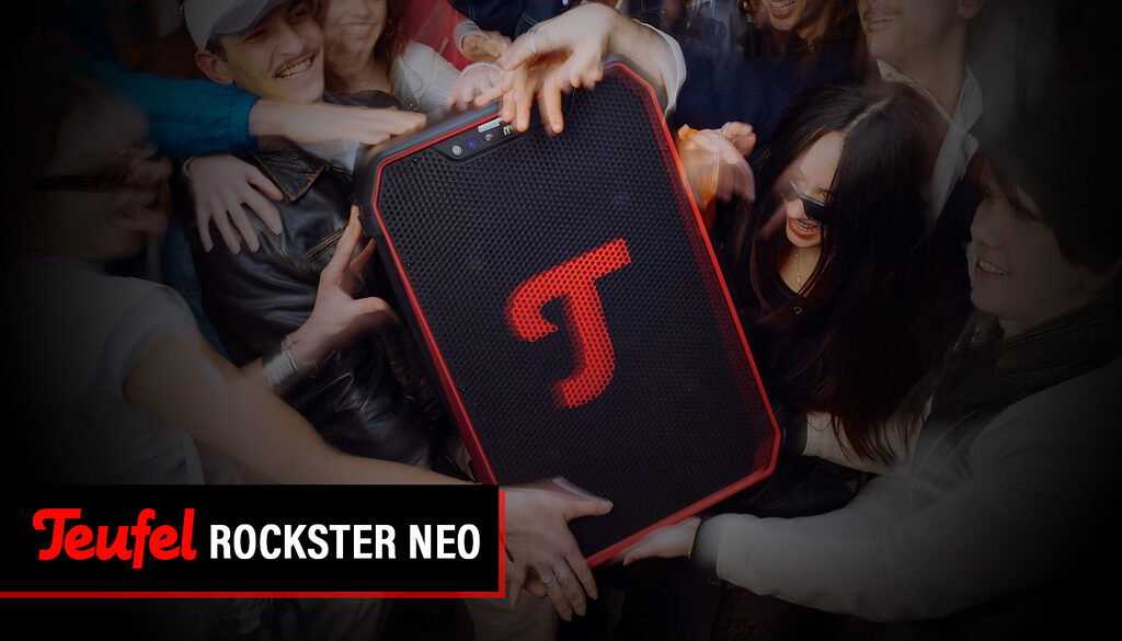 Der neue Party-Lautsprecher Teufel ROCKSTER NEO liefert 130.5 db und hält bis zu 35 Stunden durch!