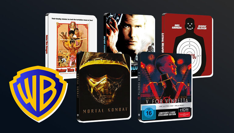 Neue 4K Blu-ray Steelbooks von Warner: „V wie Vendetta“, „Mortal Kombat“, „Conjuring“ …