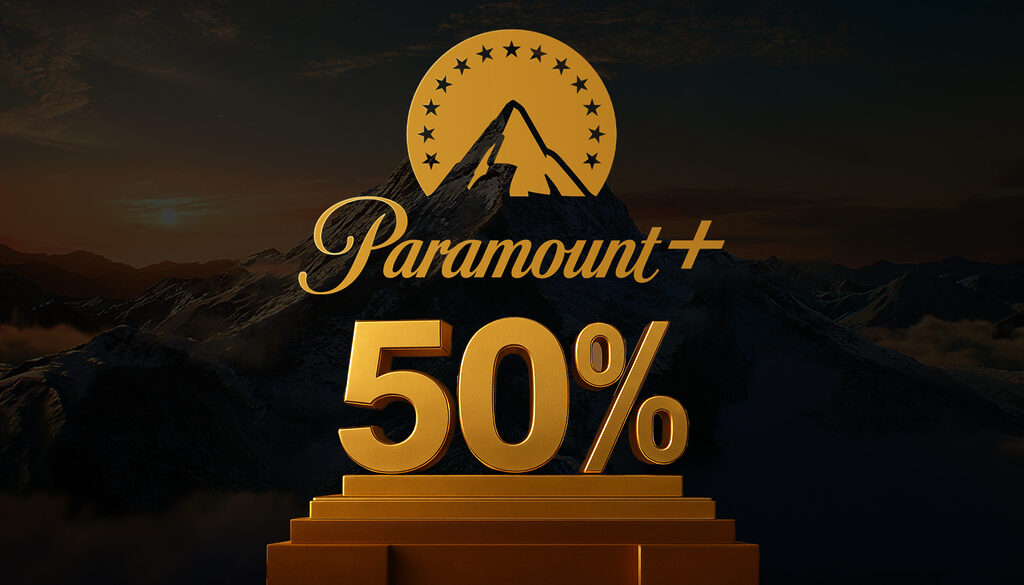 50 Prozent Rabatt auf das komplette Streaming-Angebot von Paramount Plus