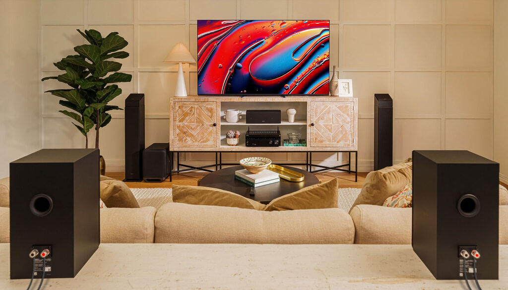 Die Sony CS-Serie ist ein modulares System bestehend aus passiven Lautsprechern mit Optionen für Surround-Sound und Dolby Atmos