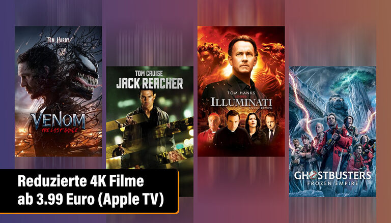 Sony Pictures startet mit Schnäppchen-Turbo in die neue Woche: 4K Filme ab 3.99 Euro auf Apple TV