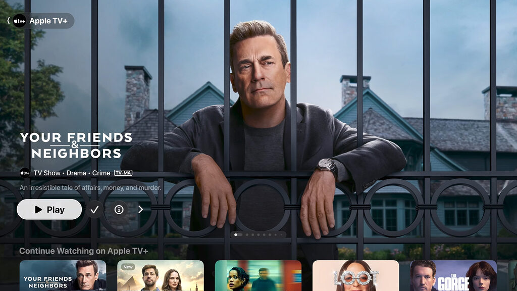 tvOS 26 führt "Liquid Glass" auf dem Apple TV 4K ein.