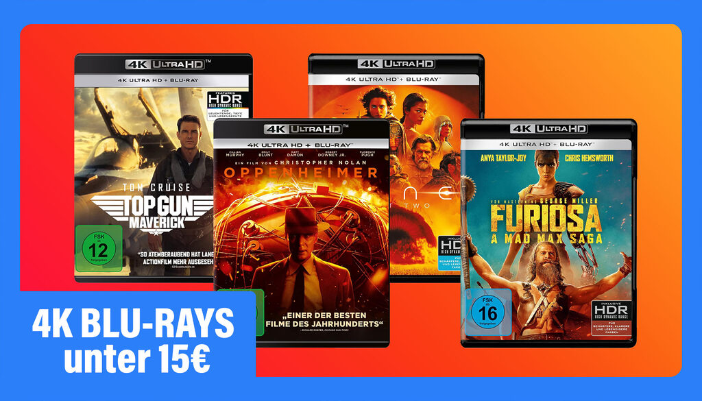 Heimkino-Blockbuster der vergangenen Jahre jetzt für unter 15 Euro auf 4K Blu-ray kaufen! (Prime Day Angebote)