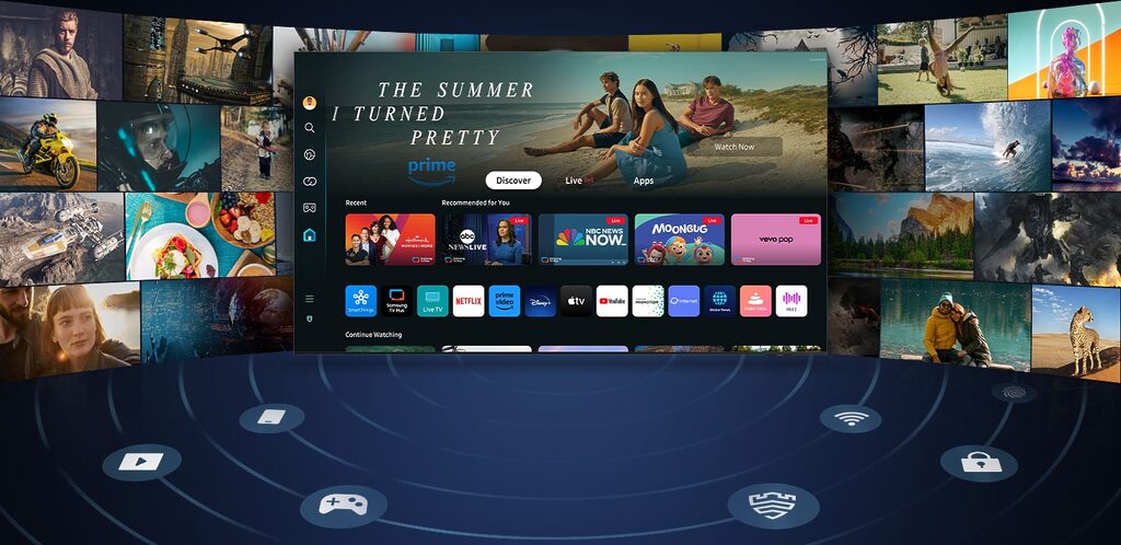 Samsung rüstet die TVs des Jahres 2024 von Tizen 8.0 auf Tizen 9.0 auf.