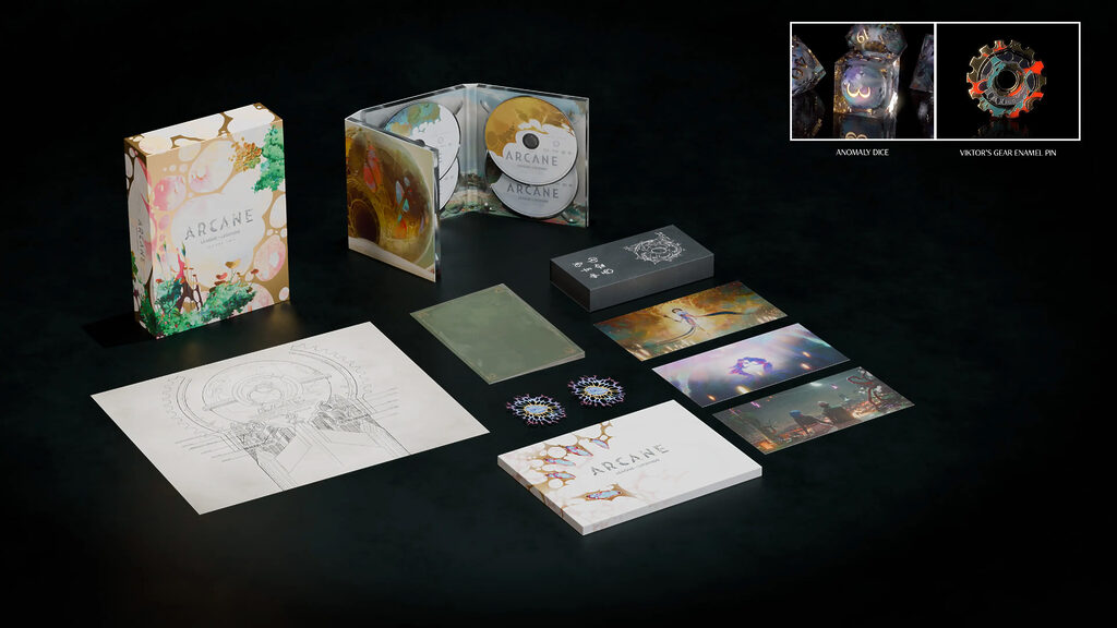 Die ARCANE League of Legends Staffel 2 Collectors Edition mit Bonusmaterial und vielen zusätzlichen Goodies. 