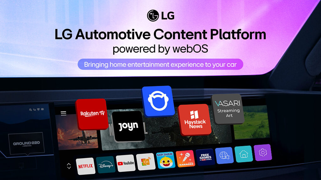LG bringt webOS Automotive in Fahrzeuge von Kia.