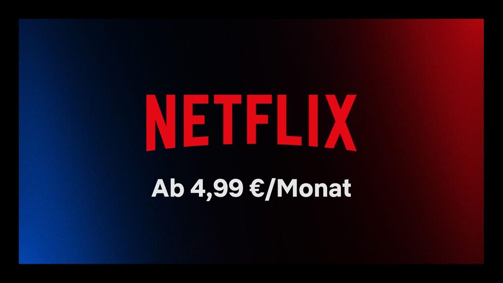 Netflix kostet im Basis-Abo mit Werbung 4,99 Euro.