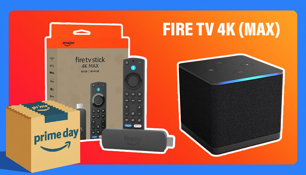 Der Amazon Fire TV Stick 4K (MAX), der Fire TV Cube und weitere Fire TV-Geräte sind bis zu 59 Prozent reduziert!