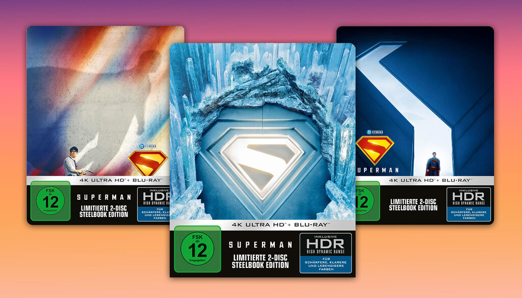 Die Qual der Wahl: "Superman" (2025) erscheint in drei limitierten 4K Blu-ray Steelbook-Varianten