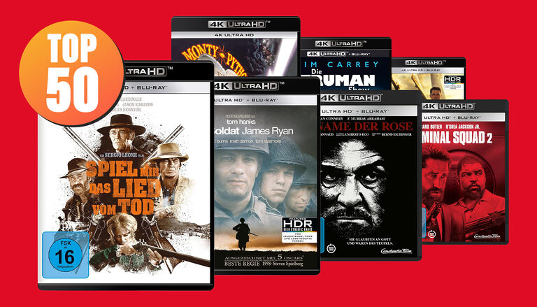 Das sind die 50 beliebteten Filme der „4-für-50-Euro“-Medienaktion (4K Blu-rays)