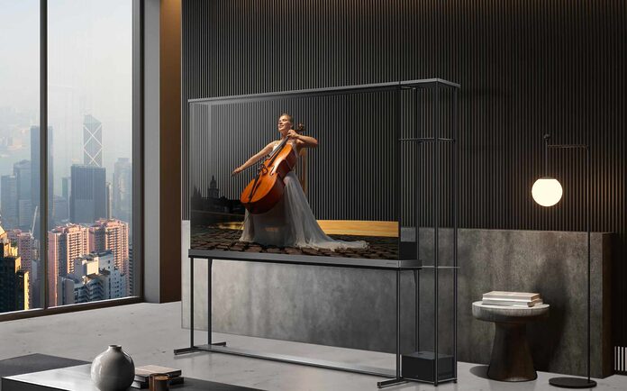 Der LG Signature OLED T ist ein echter Hingucker.